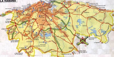 Гавана, Куба на карті